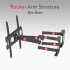  US Direct  TV Stand Adjustable Light Weight Easy Installation Space Saving Wall Mount Bracket 32 65 inches