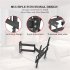  US Direct  TV Stand Adjustable Light Weight Easy Installation Space Saving Wall Mount Bracket 32 65 inches
