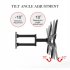  US Direct  TV Stand Adjustable Light Weight Easy Installation Space Saving Wall Mount Bracket 32 65 inches