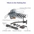  US Direct  Ta 102p 28 36db 360 Degrees Rotation Uv Dual Band Outdoor Antenna With Stand Bracket Lightweight Compact Device black