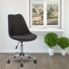 [US Direct] Techni Mobili Armless Task Chair with Buttons, Black