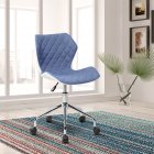 [US Direct] Techni Mobili Modern Height Adjustable Office Task Chair, Blue