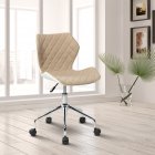 [US Direct] Techni Mobili Modern Height Adjustable Office Task Chair, Beige
