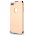  US Direct  Thin Slim 3 in 1 Metal Texture PC Hard Back Protection Case Cover Skin for iPhone 7 Gold