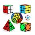  US Direct  Thinkmax 6pcs Speed Cube Set  Magic Cube Set of 2x2x2 3x3x3 Pyramid Megaminx Skew Cube Set of Puzzle Toys for Children and Adult Challenge