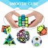  US Direct  Thinkmax 6pcs Speed Cube Set  Magic Cube Set of 2x2x2 3x3x3 Pyramid Megaminx Skew Cube Set of Puzzle Toys for Children and Adult Challenge
