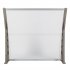  US Direct  Transparent Awnings Gray Bracket Household Washable Quick Dry High Strength Canopy For Door Window 100 x 96cm