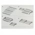  US Direct  Transparent Awnings Gray Bracket Household Washable Quick Dry High Strength Canopy For Door Window 200 x 96cm