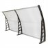  US Direct  Transparent Awnings Gray Bracket Household Washable Quick Dry High Strength Canopy For Door Window 200 x 96cm