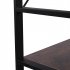  US Direct  Triple Wide 5 Tier Bookshelf Industrial Style Multipurpose Storage Rack Bookcases Furniture For Home Office Brown