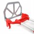  US Direct  Trolley Cart Lightweight Aluminum Alloy Portable Cart Foldable Retractable Luggage Cart red