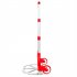  US Direct  Trolley Cart Lightweight Aluminum Alloy Portable Cart Foldable Retractable Luggage Cart red