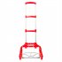  US Direct  Trolley Cart Lightweight Aluminum Alloy Portable Cart Foldable Retractable Luggage Cart red