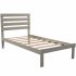  US Direct  Twin Size Platform Bed with Headboard  White   Expected to arrive on 5 05   