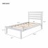  US Direct  Twin Size Platform Bed with Headboard  White   Expected to arrive on 5 05   