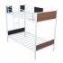  US Direct  Twin over twin Bunk  Bed With Safety Rail  Built in Ladder For Bedroom Dorm White