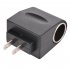  US Direct  Universal AC to DC Car Cigarette Lighter Socket Adapter  US Plug 