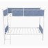 US Direct  Upholstered Twin over twin bunk bed
