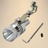  US Direct  Vehicle Refit Device Turbo Sound Muffler Turbo Whistle Exhaust Pipe Sounder Motorcycle Sound Imitator Caliber  2 5cm silver