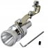  US Direct  Vehicle Refit Device Turbo Sound Muffler Turbo Whistle Exhaust Pipe Sounder Motorcycle Sound Imitator Caliber  2 5cm silver