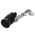  US Direct  Vehicle Refit Device Turbo Sound Muffler Turbo Whistle Exhaust Pipe Sounder Motorcycle Sound Imitator Caliber  2 5cm silver