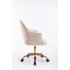  US Direct  Velvet  Swivel  Shell  Chair  For  Living  Room  Office Chair    Modern  Leisure  Arm  Chair   Beige
