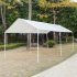  US Direct  Versatile Shelter Sunproof Rainproof High Impact Resistance Car Shed Car Canopy With 6ft Tubes 3x6 White