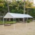  US Direct  Versatile Shelter Sunproof Rainproof High Impact Resistance Car Shed Car Canopy With 6ft Tubes 3x6 White