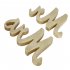  US Direct  Vintage Style  Gold Glitter Mr   Mrs Wooden Letters for Wedding Decoration DIY Decoration