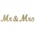 US RONSHIN Vintage Style Gold Glitter Mr & Mrs Wooden Letters for Wedding Decoration
