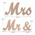  US Direct  Vintage Style  Mr   Mrs Wooden Letters for Wedding Decoration DIY Decoration