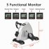  US Direct  W002K Portable Exercise Pedal Bike for Legs and Arms  Mini Exercise Peddler with LCD Display  Silver