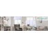  US Direct  Waffle Weave Textured Short Curtains Kitchen Waterproof Bathroom Half Window Tier Curtains White 30  24  2