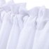  US Direct  Waffle Weave Textured Short Curtains Kitchen Waterproof Bathroom Half Window Tier Curtains White 30  24  2