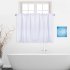  US Direct  Waffle Weave Textured Short Curtains Set Waterproof Half Window Tier Curtains White 30  36  2