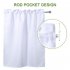  US Direct  Waffle Weave Textured Short Curtains Set Waterproof Half Window Tier Curtains White 30  36  2