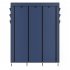  US Direct  Wardrobe Storage Closet Clothes Portable Wardrobe 69  Clothing Organizer Navy blue