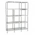  US Direct  Wardrobe Storage Closet Clothes Portable Wardrobe 69  Clothing Organizer Navy blue