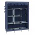  US Direct  Wardrobe Storage Closet Clothes Portable Wardrobe 69  Clothing Organizer Navy blue