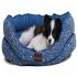  US Direct  Waterproof Deluxe Round Dog  Bed Super Soft Sleeping Bed Removable Covers Sofa Bed For Dogs