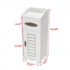 [US Direct] Waterproof Bathroom Cabinet Anti-corrosion Space-saving Fine Workmanship Single Door Cabinet White
