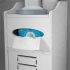  US Direct  Waterproof Bathroom Cabinet Anti corrosion Space saving Fine Workmanship Single Door Cabinet White