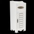 US Direct  Waterproof Bathroom Cabinet Anti corrosion Space saving Fine Workmanship Single Door Cabinet White