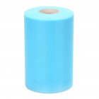 [US Direct] Wedding Tulle Bolt Roll Spool Extra Large 6 Inch x 200 Yards (600FT) for Wedding Party Decoration, Party Supplies, Lake Blue