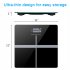  US Direct  Weighting Scale Backlit Lcd Display Tempered Glass 180kg 50g 6mm Thickness Lb kg Unit Switching Weight Scale black