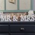  US Direct  White Mr and Mrs Letters Sign Wooden Standing Table Prop Wedding Decoration Supply Woody