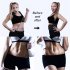  US Direct  Women  Waist  Trainer  Belt Lengthening Widening Neoprene Sauna Sweat Training Band 7 Steel Bones Built in Waist Shaping Belt M Size Black