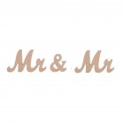 US Wooden Mr and Mr Letter Gay Wedding Props Wedding Table Ornaments