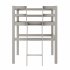  US Direct  Wooden Twin Size Low Loft Bed With Ladder  White New 