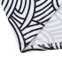  US Direct  Yesfashion Women s Wrap V Neck Slim Fit Geometric Printed Dress